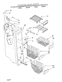 FREEZER LINER Diagram and Parts List for KSRS27QGBT03  KitchenAid Refrigerator