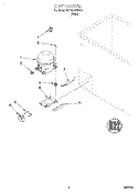 UNIT Diagram and Parts List for SCF0710HW00  Whirlpool Freezer