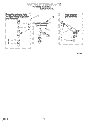 WATER SYSTEM Diagram and Parts List for 4LBR8255DZ1  Whirlpool Washer