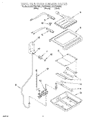 BROILER AND OVEN BURNER Diagram and Parts List for KGST307FAL1  KitchenAid Range