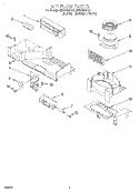 AIRFLOW Diagram and Parts List for MH6140XFQ0  Whirlpool Microwave