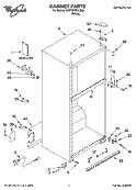 CABINET PARTS Diagram and Parts List for 5VET0WPKLQ03  Whirlpool Refrigerator