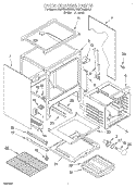 OVEN CHASSIS Diagram and Parts List for KGRT500BAL1  KitchenAid Range