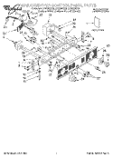 WASHER/DRYER CONTROL PANEL, LITERAT Diagram and Parts List for LTG5243DT2  Whirlpool Washer Dryer Combo