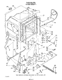 TUB , LITERATURE AND OPTIONAL Diagram and Parts List for DU9200XT1  Whirlpool Dishwasher