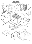 UNIT PARTS Diagram and Parts List for KSRB22FTBX00  KitchenAid Refrigerator