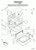 CHASSIS PARTS Diagram and Parts List for GW397LXUQ6  Whirlpool Range
