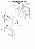 Part Location Diagram of 98009525 Whirlpool PANEL-DOOR