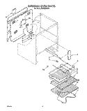 INTERNAL OVEN Diagram and Parts List for RM988PXVM1  Whirlpool Microwave Oven Combo