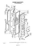 FREEZER DOOR Diagram and Parts List for ED26SSXRWR0  Whirlpool Refrigerator