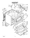 CABINET Diagram and Parts List for KGYE660WAL1  KitchenAid Dryer