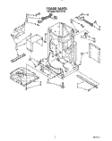 FRAME Diagram and Parts List for KUCC151T2  KitchenAid Trash Compactor