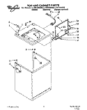 TOP AND CABINET, LIT/OPTIONAL Diagram and Parts List for LLV6144AG0  Whirlpool Washer