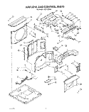 AIRFLOW & CONTROL Diagram and Parts List for ACU102XX1  Whirlpool Air Conditioner
