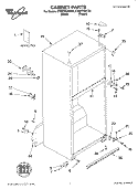 CABINET PARTS Diagram and Parts List for ET8MTKXKQ04  Whirlpool Refrigerator