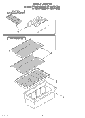 SHELF, OPTIONAL Diagram and Parts List for RT16ZKYKQ00  Roper Refrigerator