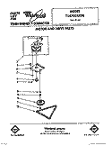 MOTOR AND DRIVE, LIT/OPTIONAL Diagram and Parts List for TU4700XXP0  Whirlpool Trash Compactor