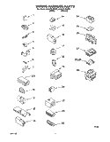 WIRING HARNESS Diagram and Parts List for 6CA2781XWW0  Whirlpool Washer