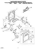 Part Location Diagram of 2301324B Whirlpool COVER-FRNT
