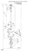BRAKE AND DRIVE TUBE Diagram and Parts List for LSR5121JQ0  Whirlpool Washer