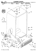 CABINET, LITERATURE Diagram and Parts List for GS2SHAXKB01  Whirlpool Refrigerator