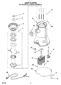 UNIT PARTS Diagram and Parts List for KCG200-0  KitchenAid Coffee Grinder