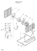 UNIT, LITERATURE Diagram and Parts List for B712  Whirlpool Air Conditioner