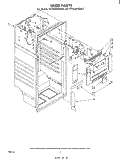 LINER Diagram and Parts List for ET16JK1MWR2  Whirlpool Refrigerator