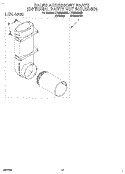 SALES ACCESSORY Diagram and Parts List for LTG5243BW0  Whirlpool Washer Dryer Combo