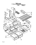 SHELF, LIT/OPTIONAL Diagram and Parts List for ET22PKXAN00  Whirlpool Refrigerator