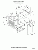 CONTAINER PARTS Diagram and Parts List for GACP15XXMG3  Whirlpool Trash Compactor