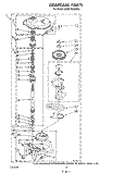 GEARCASE Diagram and Parts List for KAWE760WAL0  KitchenAid Washer