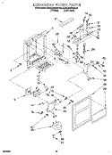 DISPENSER FRONT Diagram and Parts List for KSRC25DBAL00  KitchenAid Refrigerator
