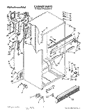 CABINET Diagram and Parts List for KTRS20KXAL10  KitchenAid Refrigerator