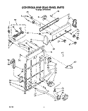 CONTROLS AND REAR PANEL Diagram and Parts List for TAWS690AN0  Whirlpool Washer