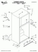 CABINET PARTS Diagram and Parts List for ET8WTMXKQ09  Whirlpool Refrigerator