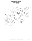 TOP VENTING PARTS Diagram and Parts List for KDRS483VSS03  KitchenAid Range