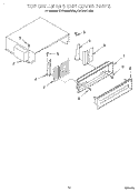 TOP GRILLE AND UNIT COVER Diagram and Parts List for KSSS36QDW04  KitchenAid Refrigerator