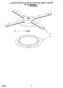 LOWER WASHARM AND STRAINER Diagram and Parts List for KUDD23HY2  KitchenAid Dishwasher
