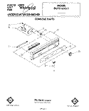 CONSOLE Diagram and Parts List for DU7216XS1  Whirlpool Dishwasher