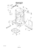 FRAME Diagram and Parts List for TF4600XTP1  Whirlpool Trash Compactor