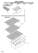 SHELF PARTS, OPTIONAL PARTS Diagram and Parts List for RT14ZKYKZ03  Roper Refrigerator