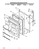 REFRIGERATOR DOOR Diagram and Parts List for ET20NMYAN00  Whirlpool Refrigerator