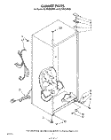CABINET Diagram and Parts List for EL15SCLSW00  Whirlpool Refrigerator