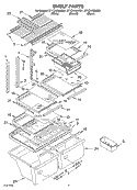 SHELF, OPTIONAL Diagram and Parts List for ET1CHKXKQ01  Whirlpool Refrigerator