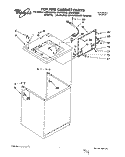 TOP AND CABINET, LIT/OPTIONAL Diagram and Parts List for LSN7233BN0  Whirlpool Washer