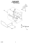 PUMP PARTS Diagram and Parts List for KUIA15PLLS11  KitchenAid Ice Maker