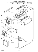 ICEMAKER PARTS Diagram and Parts List for KTRC22EMBT05  KitchenAid Refrigerator