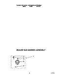 SEALED GAS BURNER ASSEMBLY Diagram and Parts List for KGCT305BBL3  KitchenAid Cooktop