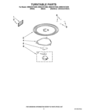 TURNTABLE PARTS Diagram and Parts List for WMH31017AB0  Whirlpool Microwave
